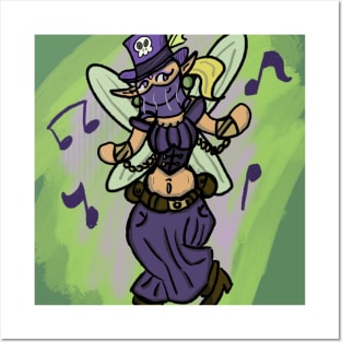 Tophat Fairy Bellydancer Posters and Art